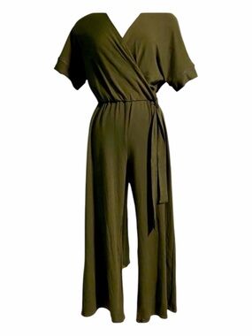 NWT Catherine Malandrino pullup jumpsuit army green size M